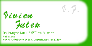 vivien fulep business card